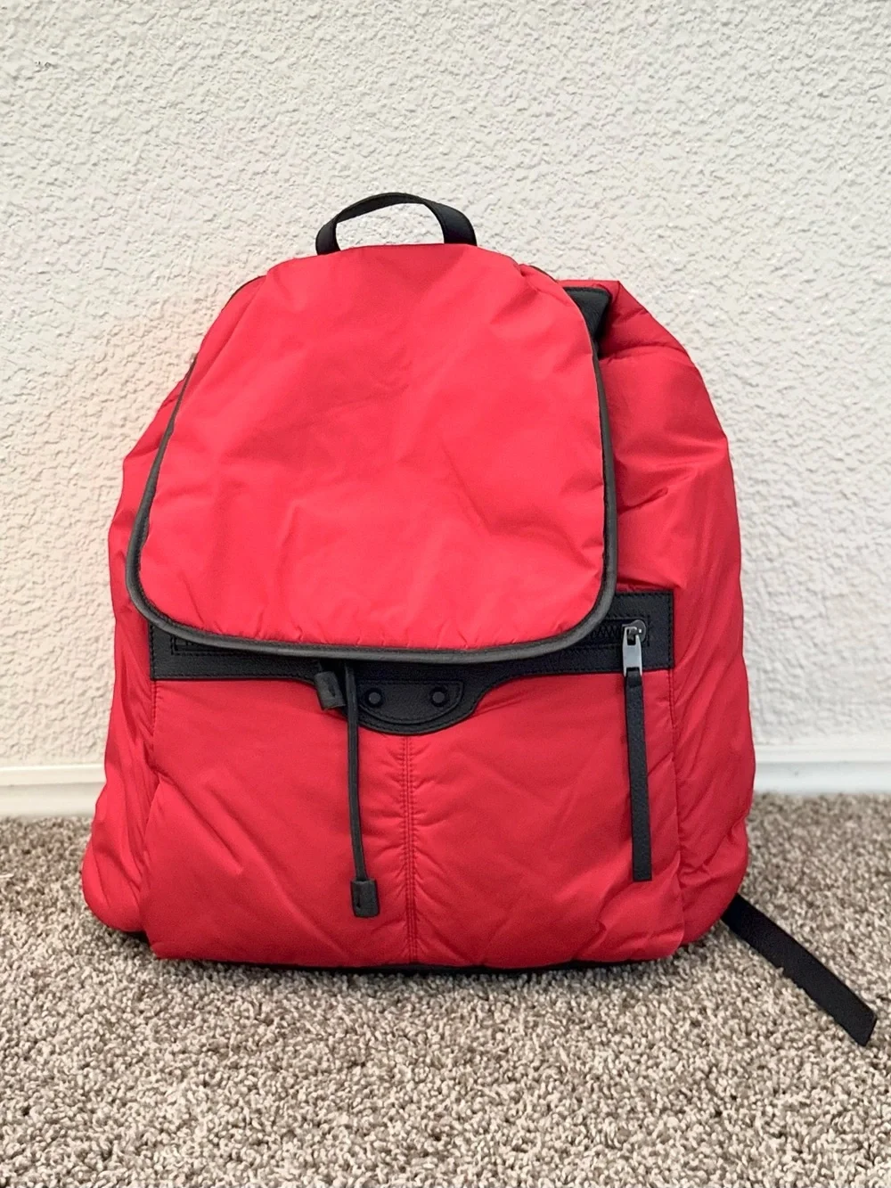 Brand new BALENCIAGA Red Men's Nylon Backpack - Casual Daypack